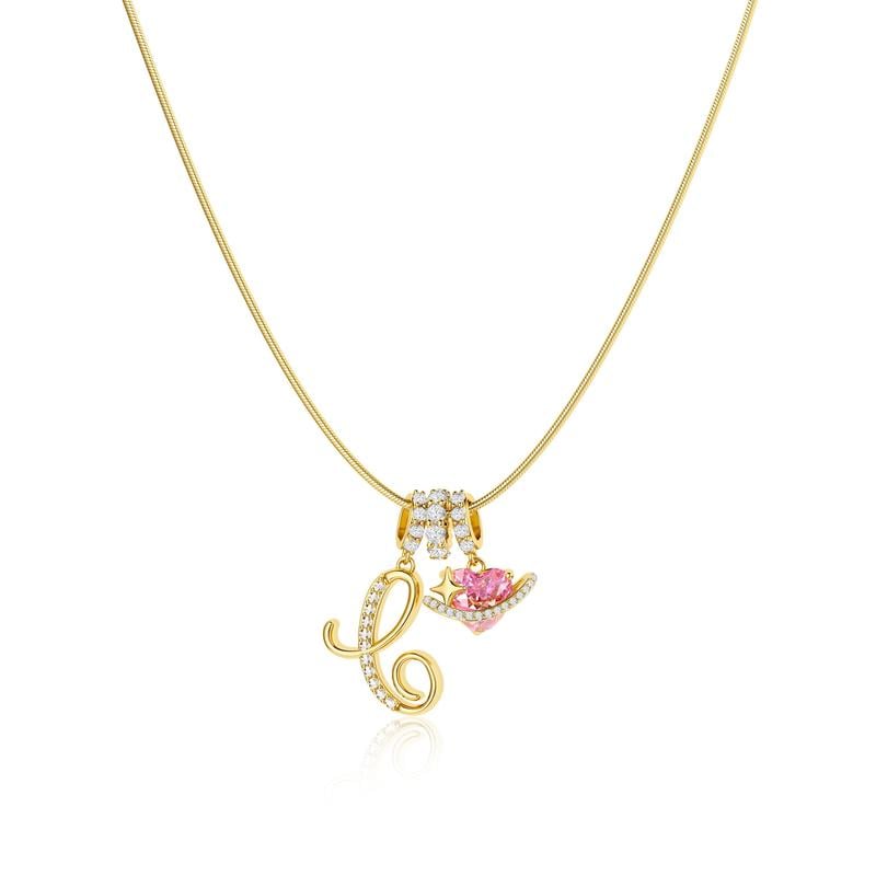 💖 LETZTER TAG – 57 % RABATT ✨ 3-lagige Anhänger-Halsketten mit Initialen A-Z 🎀 | Personalisiert & elegant