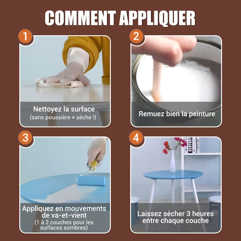 👍🍃Umweltfreundliche, geruchsneutrale Reparatur- und Renovierungsfarbe für Holzmöbel auf Wasserbasis