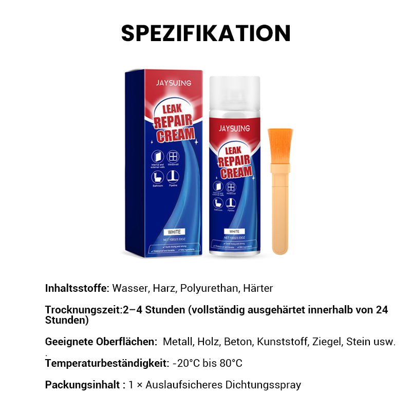 Wasserdichtes Dichtmittel Spray – Sofortige Abdichtung bei Rissen und Löchern | Für Dach, Rohre, Fugen u.v.m.🛠️⚡