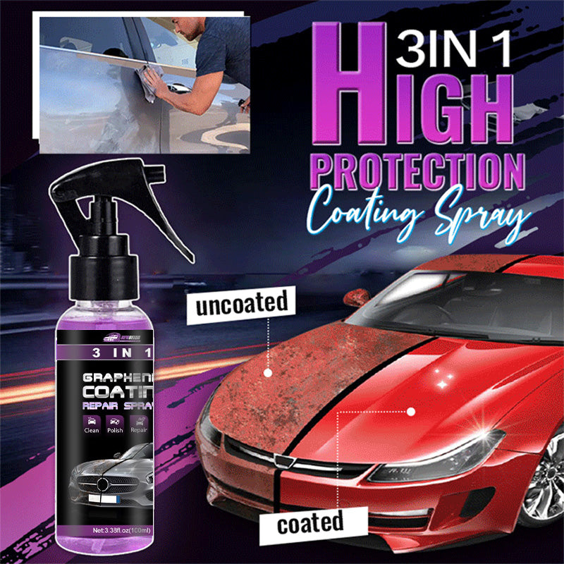 🔥Kaufen Sie 2 und erhalten Sie 3 gratis🔥 3-IN-1 Hoher Schutz Schnelles Auto-Beschichtung Spray