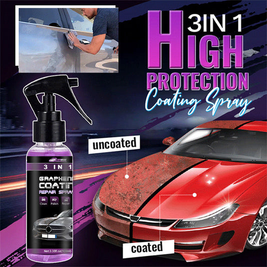 🔥Kaufen Sie 2 und erhalten Sie 3 gratis🔥 3-IN-1 Hoher Schutz Schnelles Auto-Beschichtung Spray