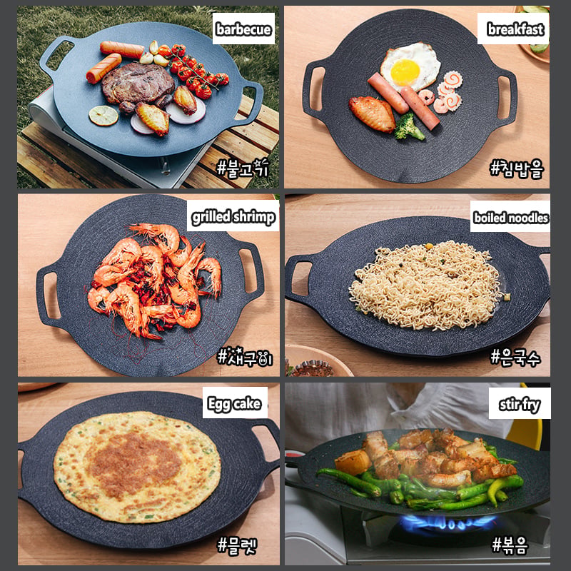 🍳Multifunktionale Antihaft-Bratpfanne Medizinische Stein-Grillpfanne