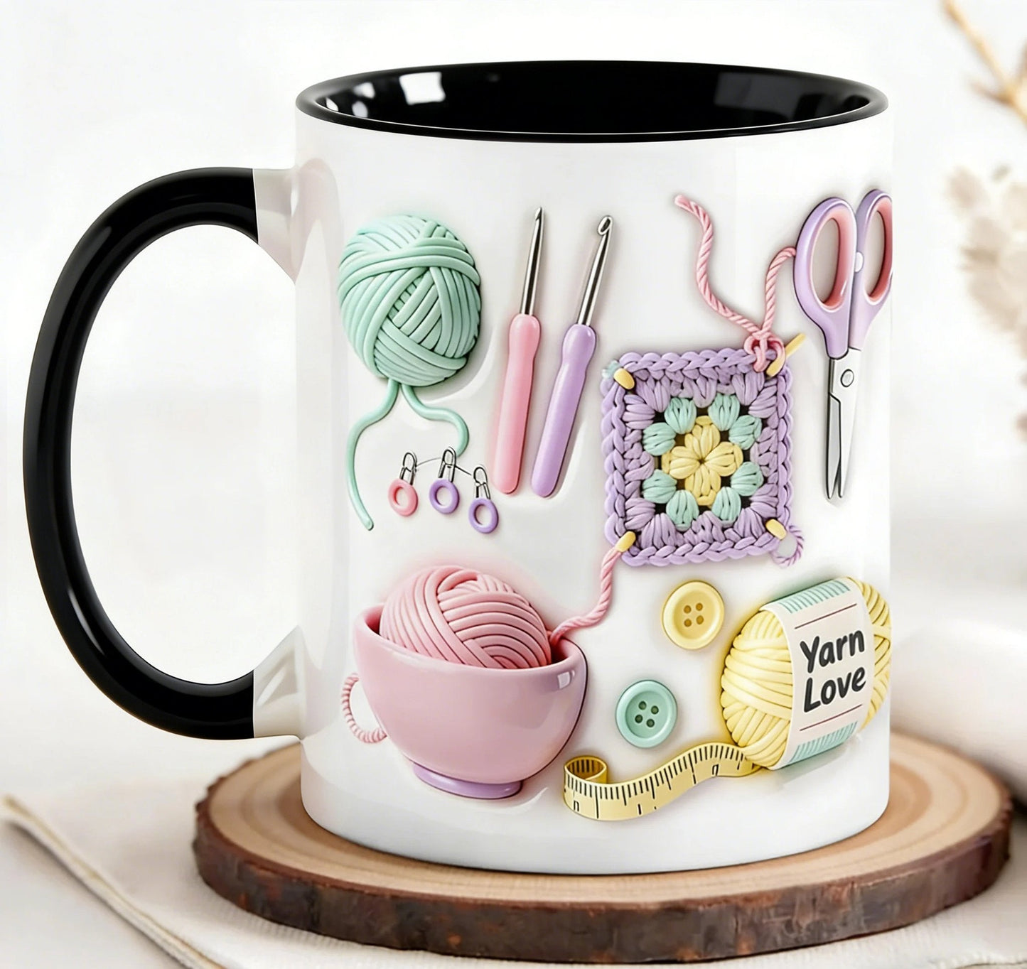 💥LETZTER TAG DES SALE – 50 % RABATT!!🏆Blitz-Sale⚡ Über 50.000 verkaufte Exemplare! Fast ausverkauft💥„Yarn Love“-Tasse, das perfekte Geschenk für Handarbeitsbegeisterte und kreative Köpfe