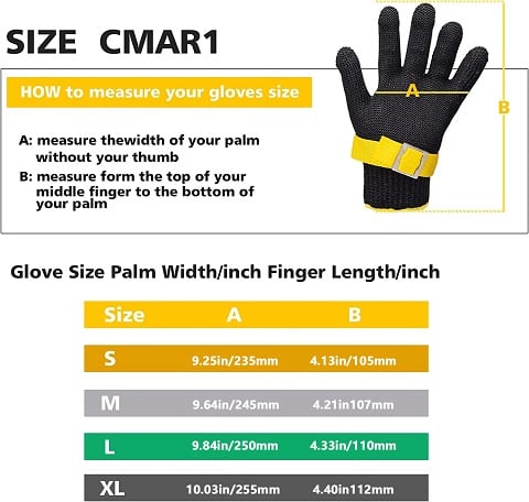 ⚒️Heißer Verkauf 40% Rabatt⏳Lebensmittelqualität Edelstahl Mesh Metall Handschuh