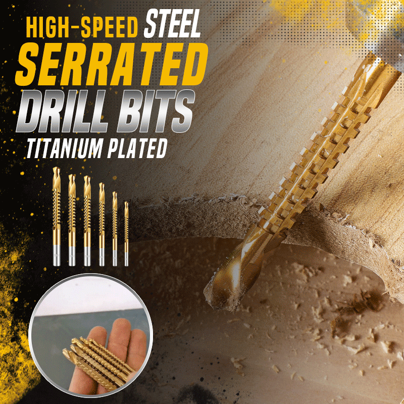 ⚡ Spiralbohrer-Set – HSS Titan-beschichtet, Sägezahn-Design, für alle Materialien 🧰