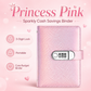 ✨ SparkleLock-Sparordner mit 3-stelligem Zahlenschloss – 100-seitiger Budget-Organizer zum Einstecken von Bargeld für Spar-Challenges, Geldziele und Geschenke 💖
