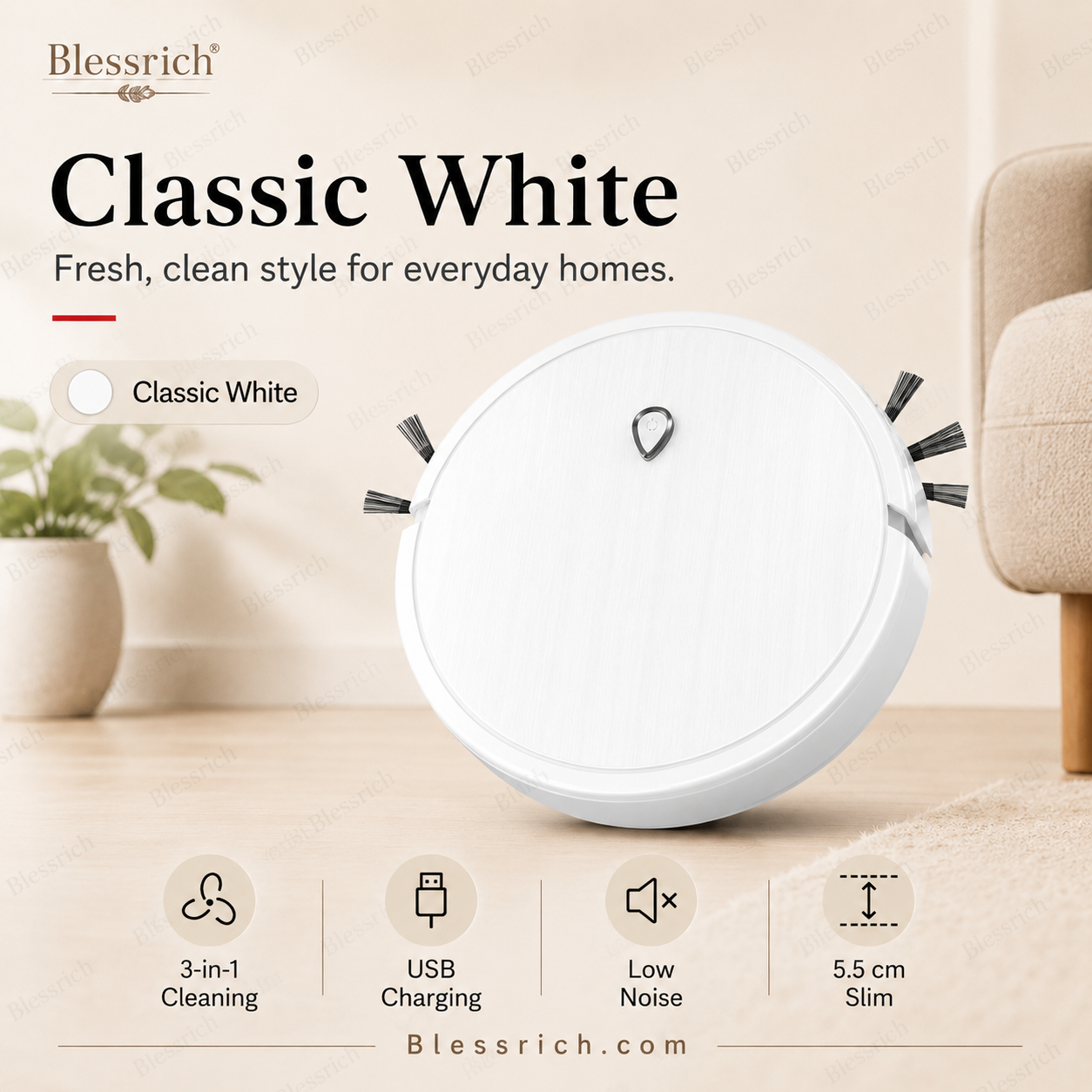 SmartSweep™ 3-in-1-Roboterstaubsauger