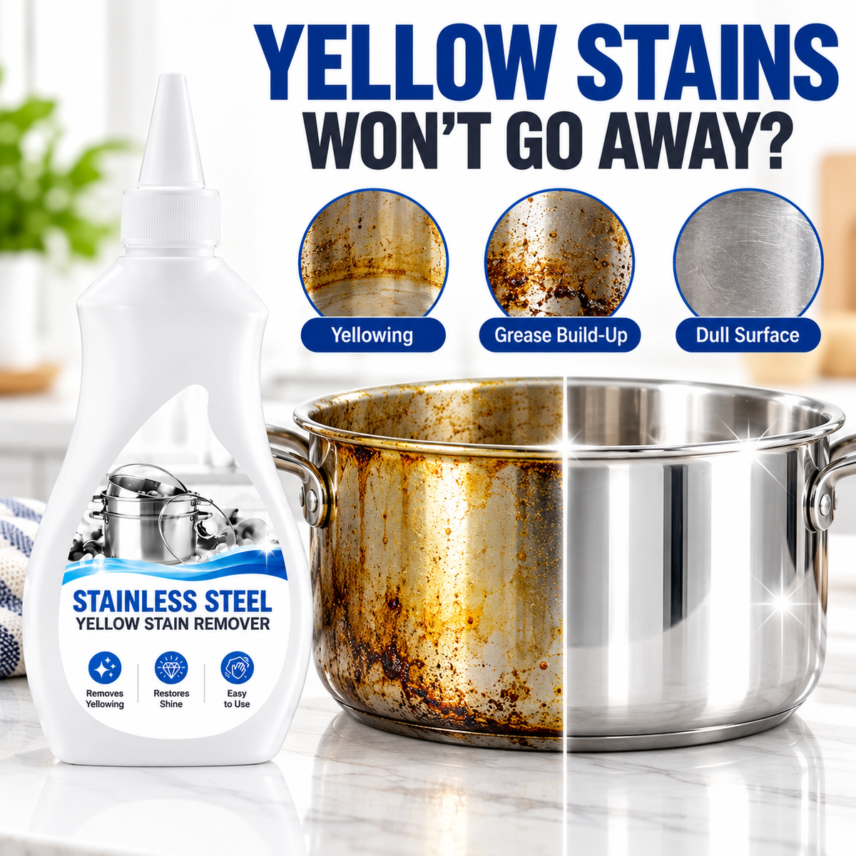 Verleihen Sie Ihrem Edelstahl wieder seinen ursprünglichen Glanz