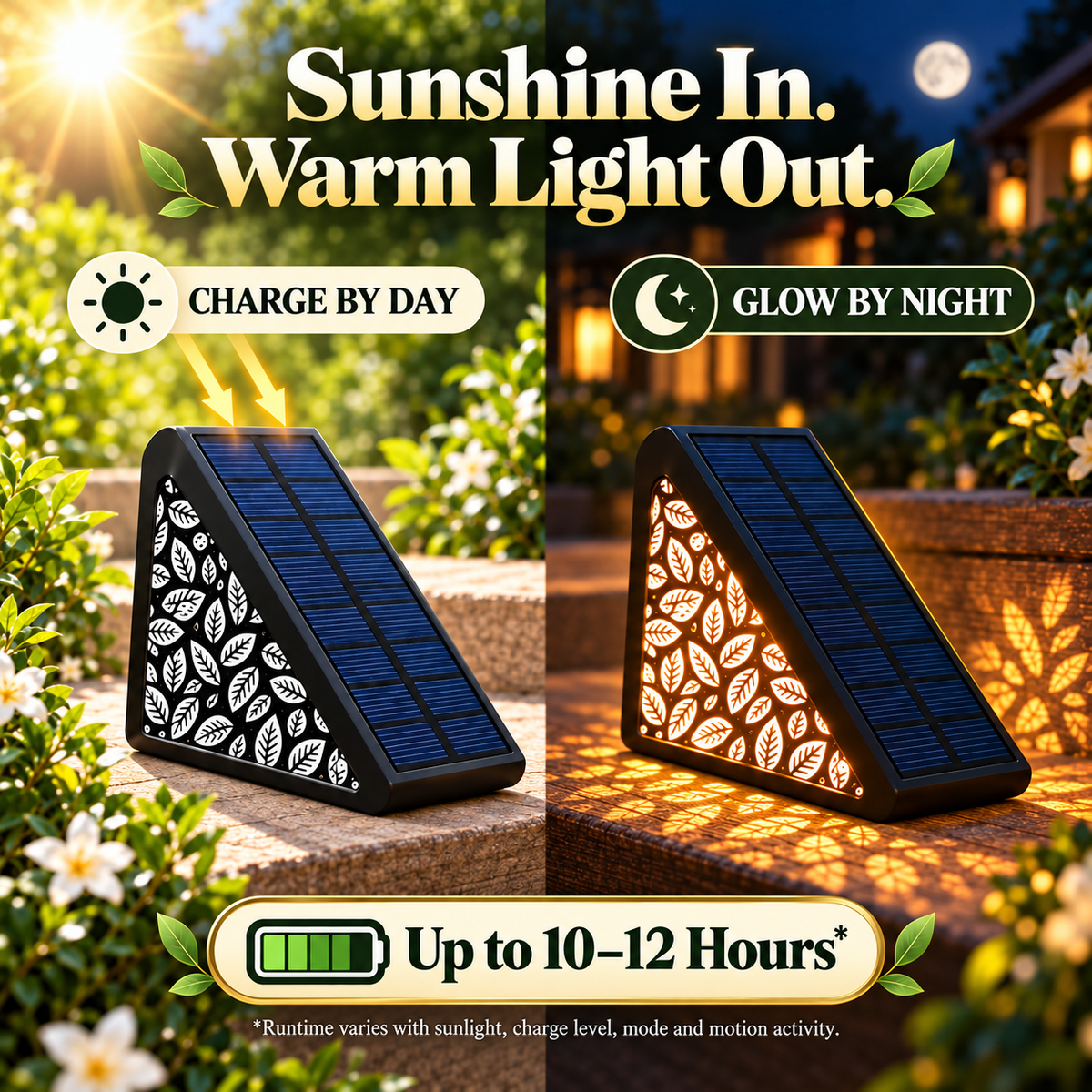 🌙 50 % RABATT! Solarbetriebene Bewegungsmelder-Stufenleuchten – langlebige Batterie, wasserdicht nach IP65 und individuell gestaltbares Blumenlicht zum Selbermachen. Keine Verkabelung erforderlich für Gärten, Terrassen und Wege.