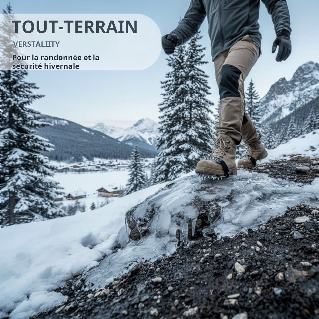 26-zackige Steigeisen - Antirutsch-Überschuhe mit Spikes