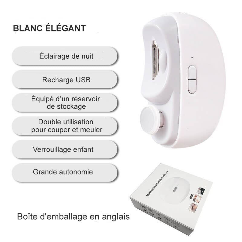 ✨2-in-1 Elektrischer Nagelknipser & Polierer💅 Superleicht & mühelos