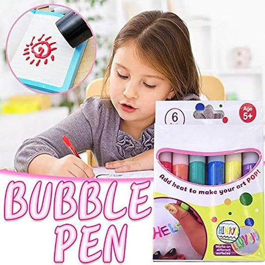 🔥HEISSER SALE 2026🔥💥50.000+ VERKAUFT!🎄🎁Magische Popcorn-Stifte mit Blaseneffekt, wärmeaktivierte Popcorn-Stifte, DIY-3D-Kunstmarker für Kinderbastelprojekte