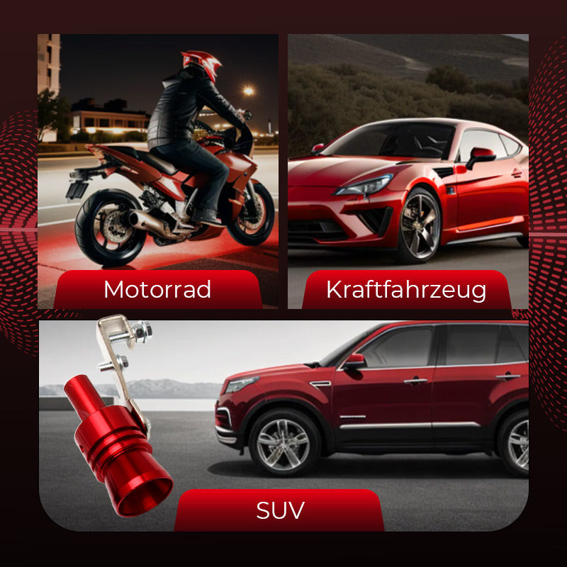 🚗💨 Auto-Turbolader-Pfeife Auspuffgeräuschsimulator – Realistischer Turbo-Sound &amp; Einfache Montage! ✨