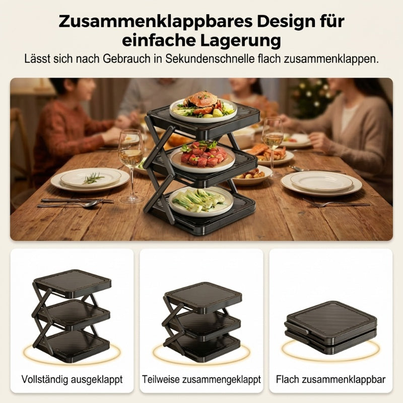 🍽️ 50% RABATT! 🗄️ Mehrschichtiges Aufbewahrungsgestell für Geschirr & Tabletts – Platzsparend, stabil & leicht zu reinigen – Ideal für Küche, Speisekammer & Restaurant 🏠