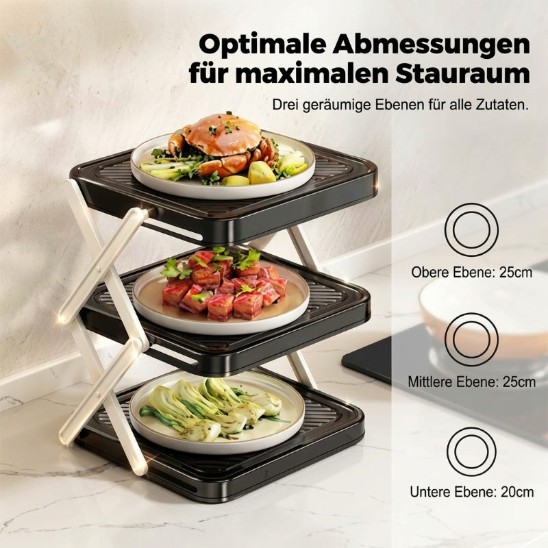 🍽️ 50% RABATT! 🗄️ Mehrschichtiges Aufbewahrungsgestell für Geschirr & Tabletts – Platzsparend, stabil & leicht zu reinigen – Ideal für Küche, Speisekammer & Restaurant 🏠