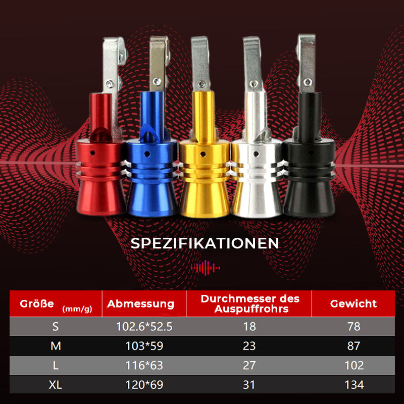 🚗💨 Auto-Turbolader-Pfeife Auspuffgeräuschsimulator – Realistischer Turbo-Sound &amp; Einfache Montage! ✨