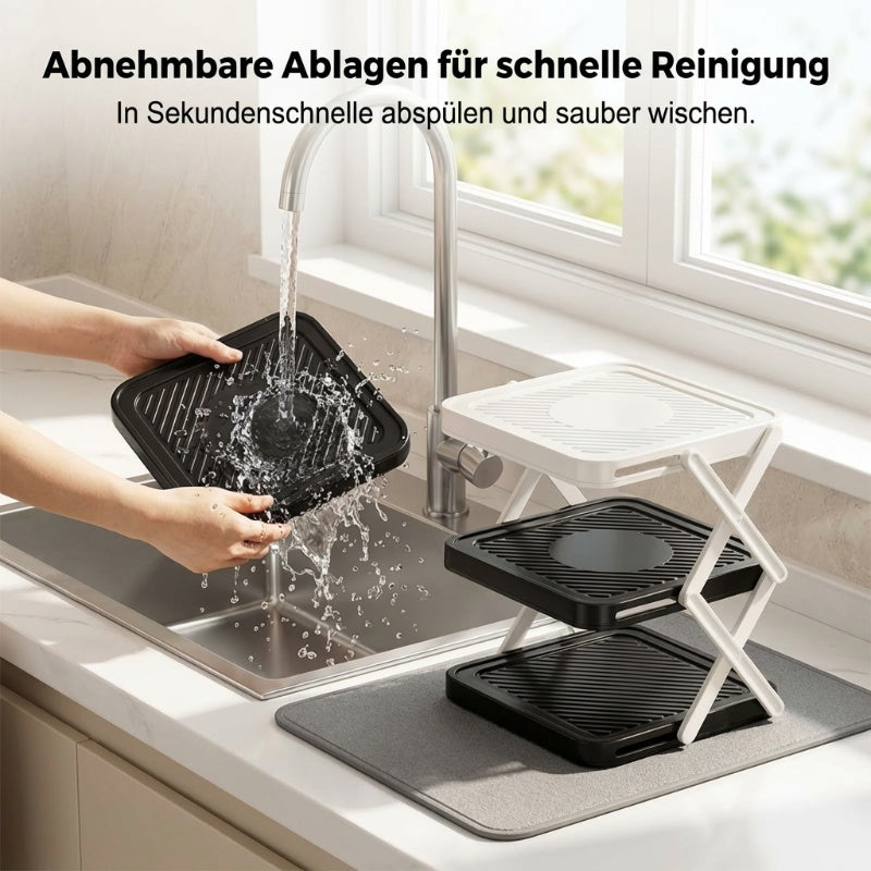 🍽️ 50% RABATT! 🗄️ Mehrschichtiges Aufbewahrungsgestell für Geschirr & Tabletts – Platzsparend, stabil & leicht zu reinigen – Ideal für Küche, Speisekammer & Restaurant 🏠