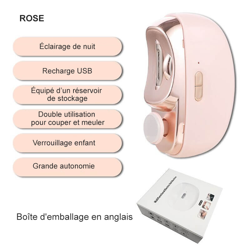 ✨2-in-1 Elektrischer Nagelknipser & Polierer💅 Superleicht & mühelos