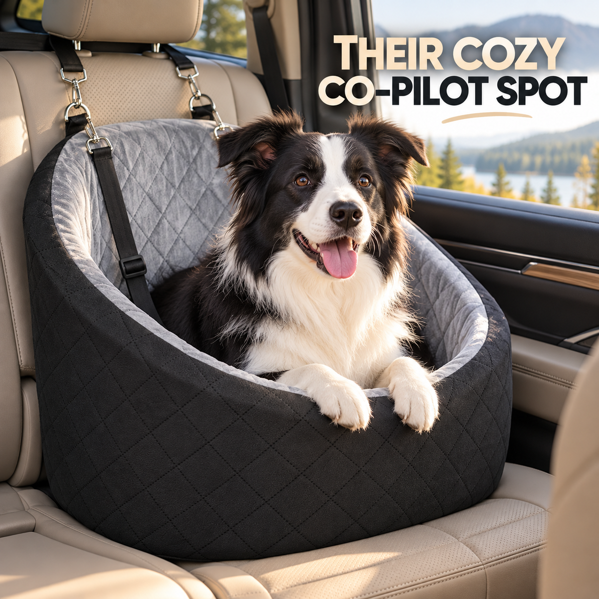 Car Dog Seat &amp; Portable Pet Carrier