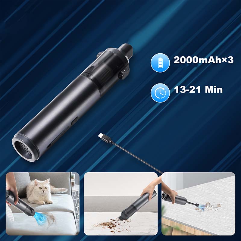 Slim V8 Apex Autostaubsauger, 4 in 1 tragbarer kabelloser Mini Staubsauger
