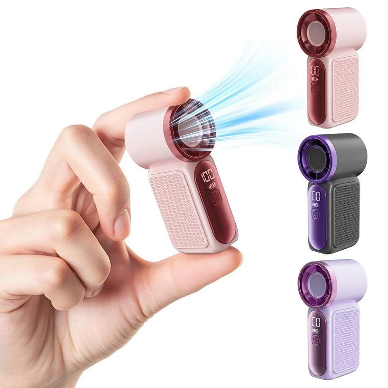 🌀Nur 15.99€ diesen Sommer!!!💨Mini-Handventilator mit LED-Anzeige –👍5-stufiger Turbo-Ventilator im Taschenformat.✨Über USB aufladbar, schnelle Kühlung für Reisen und beim Schminken. Das perfekte Geschenk.  Tragbare Kühlung