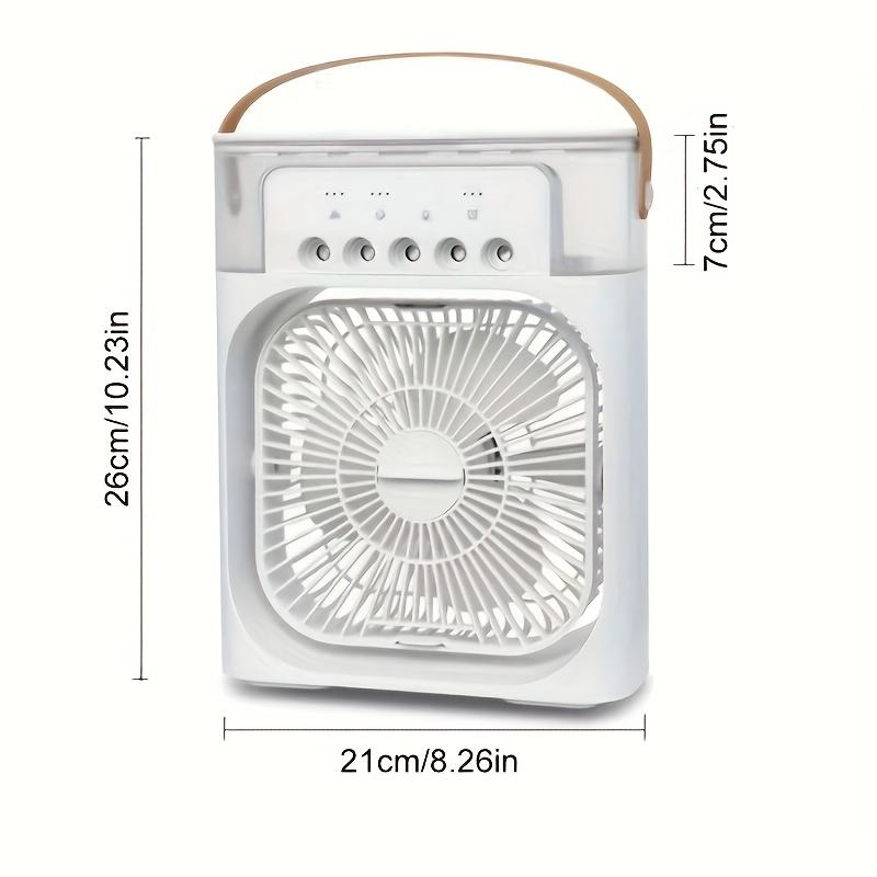 🌀🍃 Blitzangebot – 50 % Rabatt! Multifunktionale, tragbare Klimaanlage – Wiederaufladbarer Nebelventilator, 200-ml-Tank, 1200-mAh-Akku, leise