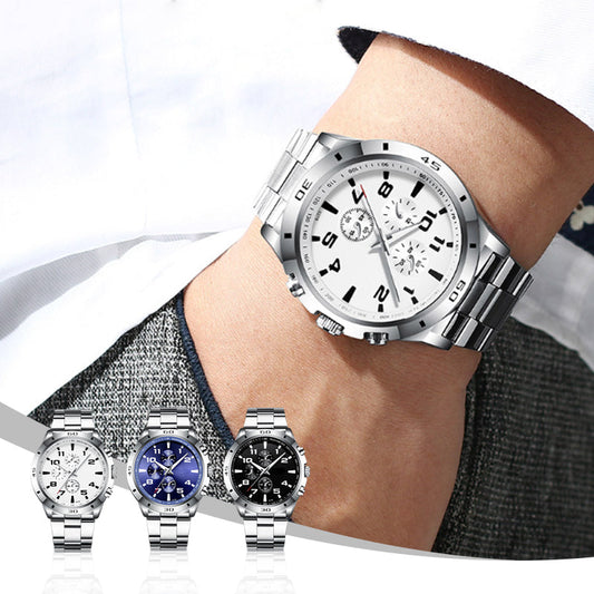 ✨2025 Brandneues Design - Heute mit 50% Rabatt kaufen!⌚Wasserdichte Quarzuhr mit Leuchtmasse