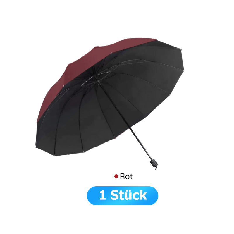 🌂55% Rabatt🔥Großer faltbarer Regenschirm mit 12 windfesten Speiche