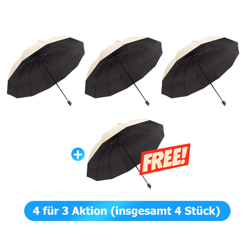 🌂55% Rabatt🔥Großer faltbarer Regenschirm mit 12 windfesten Speiche