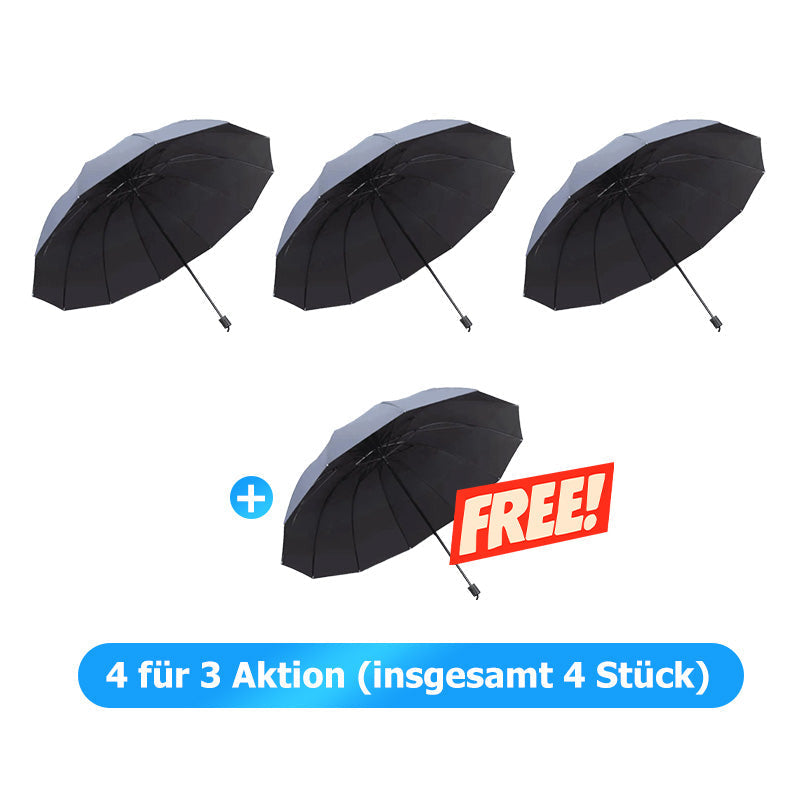 🌂55% Rabatt🔥Großer faltbarer Regenschirm mit 12 windfesten Speiche