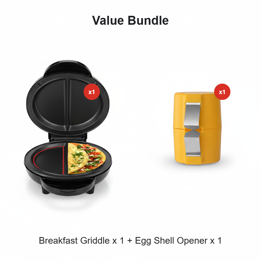 Multifunktionale elektrische Antihaft-Frühstückspfanne