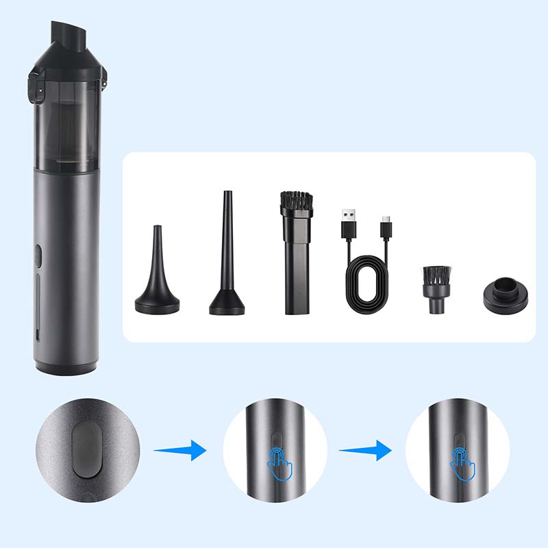 Slim V8 Apex Autostaubsauger, 4 in 1 tragbarer kabelloser Mini Staubsauger