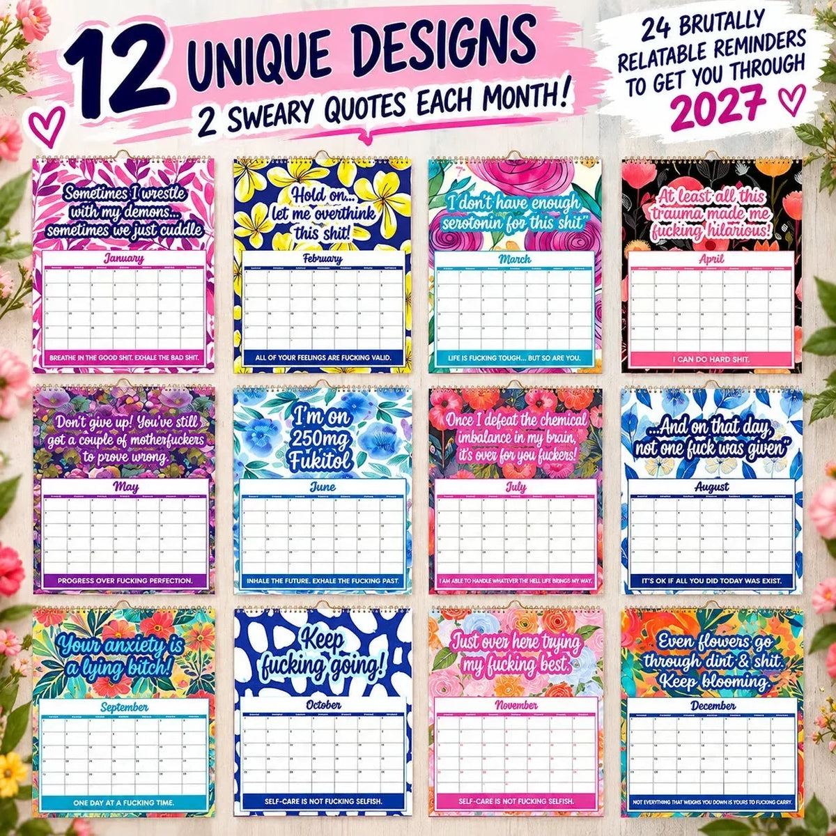 📅 Kalender 2027 mit Illustrationen