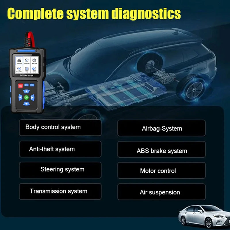 BT100 Autobatterietester 12V Lasttester
