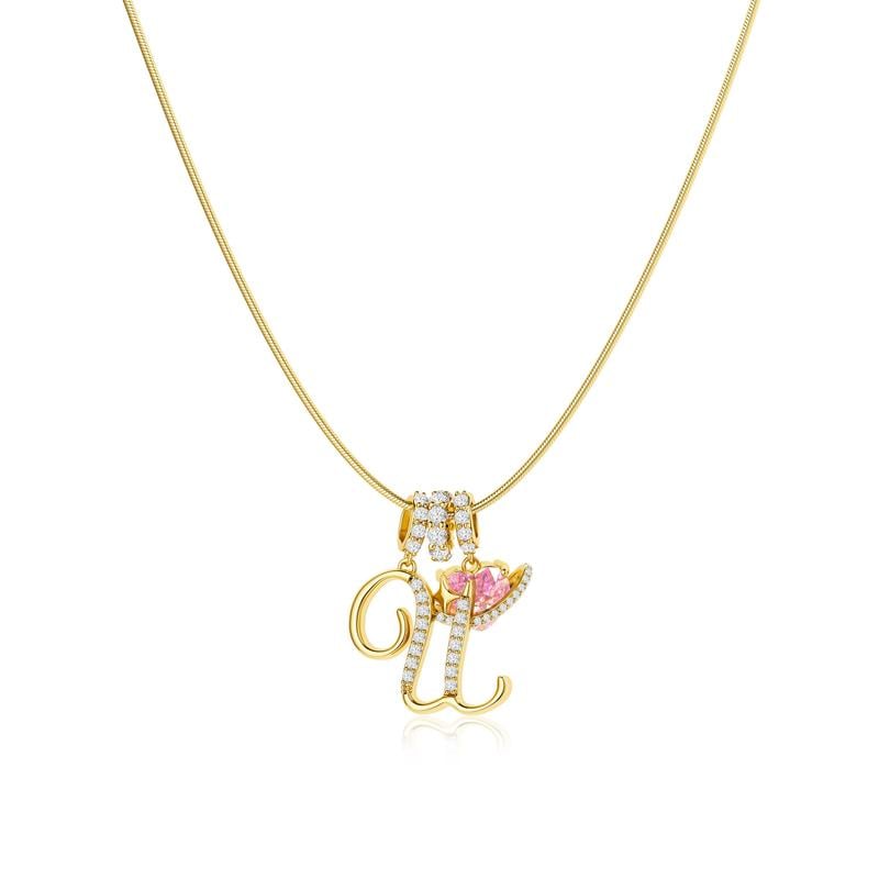 💖 LETZTER TAG – 57 % RABATT ✨ 3-lagige Anhänger-Halsketten mit Initialen A-Z 🎀 | Personalisiert & elegant