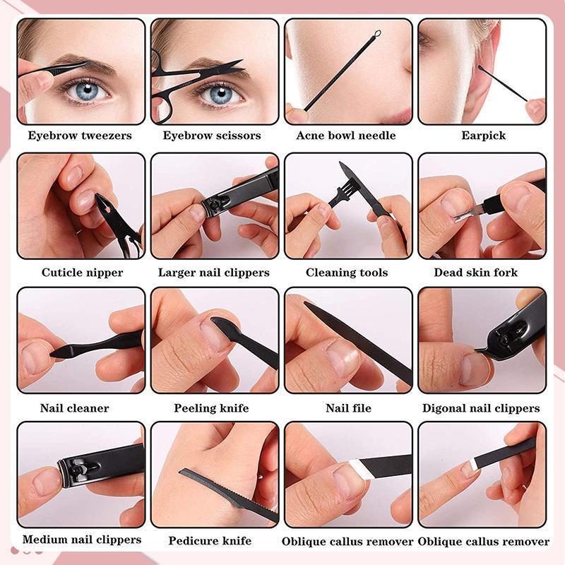 ✨Gut aussehendes, klappbares Nagelknipser-Set aus Edelstahl