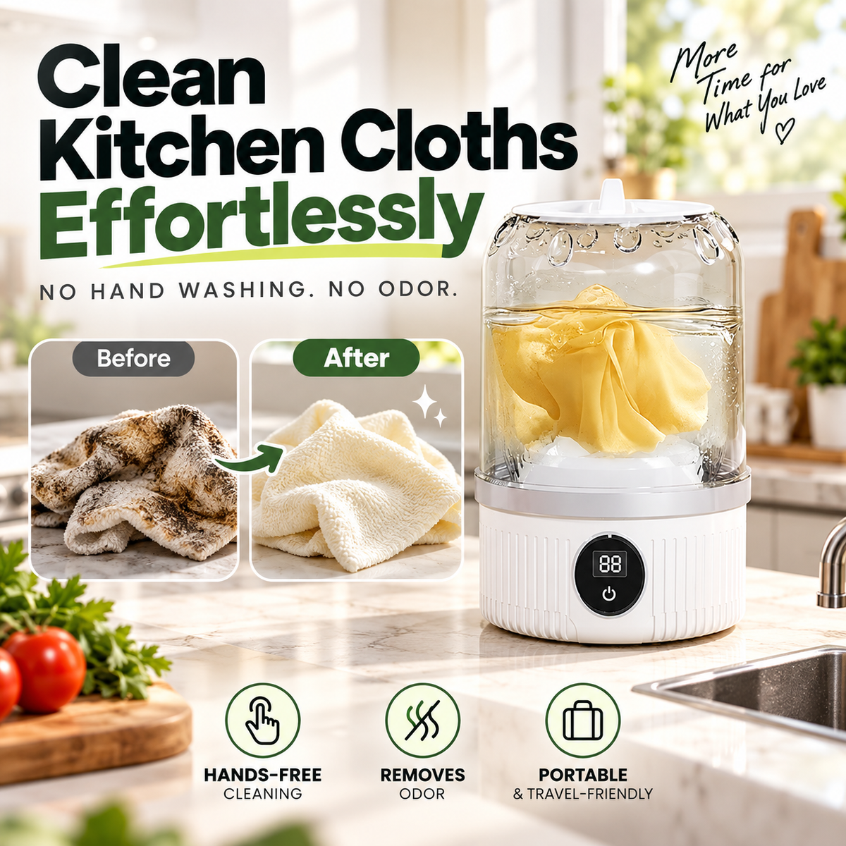 Zeitlich begrenztes Sonderangebot: 55 % Rabatt🎁Halten Sie Ihre Hände frei🥰Kabellose Mini-Waschmaschine mit Ladefunktion