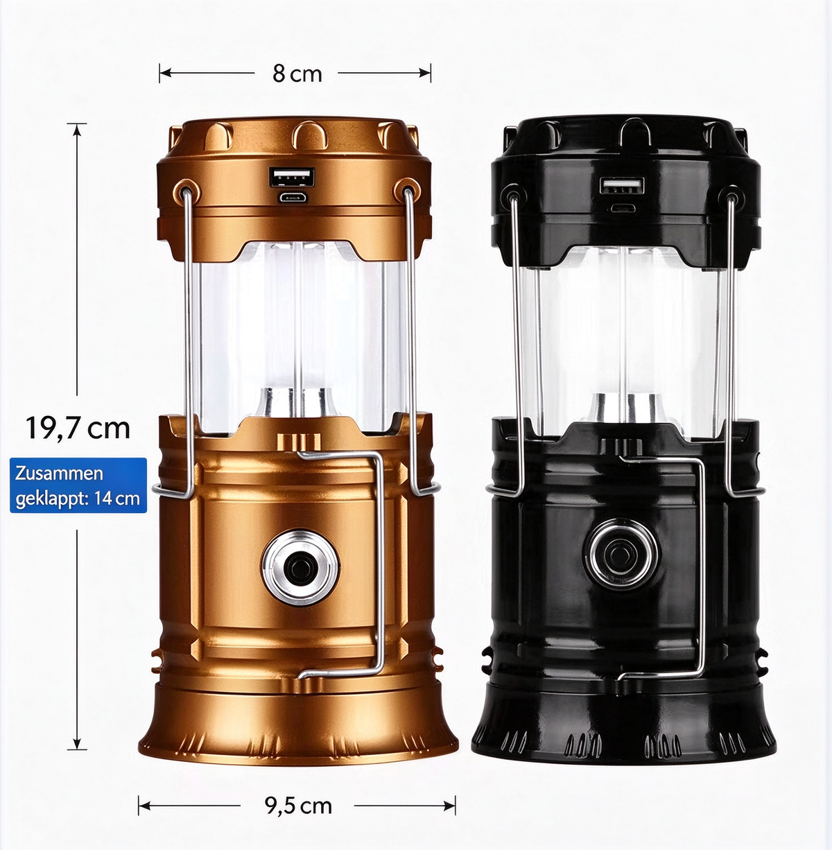 👍🔥46.000+ verkauft!⚡💡Wiederaufladbare LED-Solar-Laterne – Zusammenklappbar, magnetisch & perfekt als Notlicht bei Stromausfall