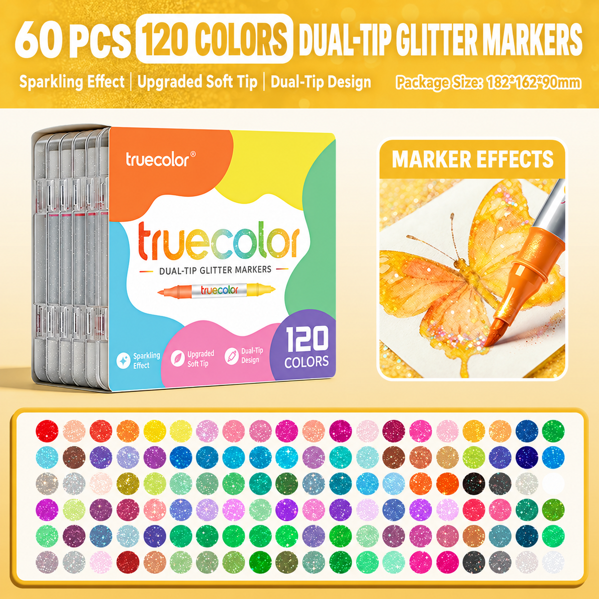 🏆Magic Glitter Outline Markers✨Zweifarbige Kunststifte mit zwei Spitzen