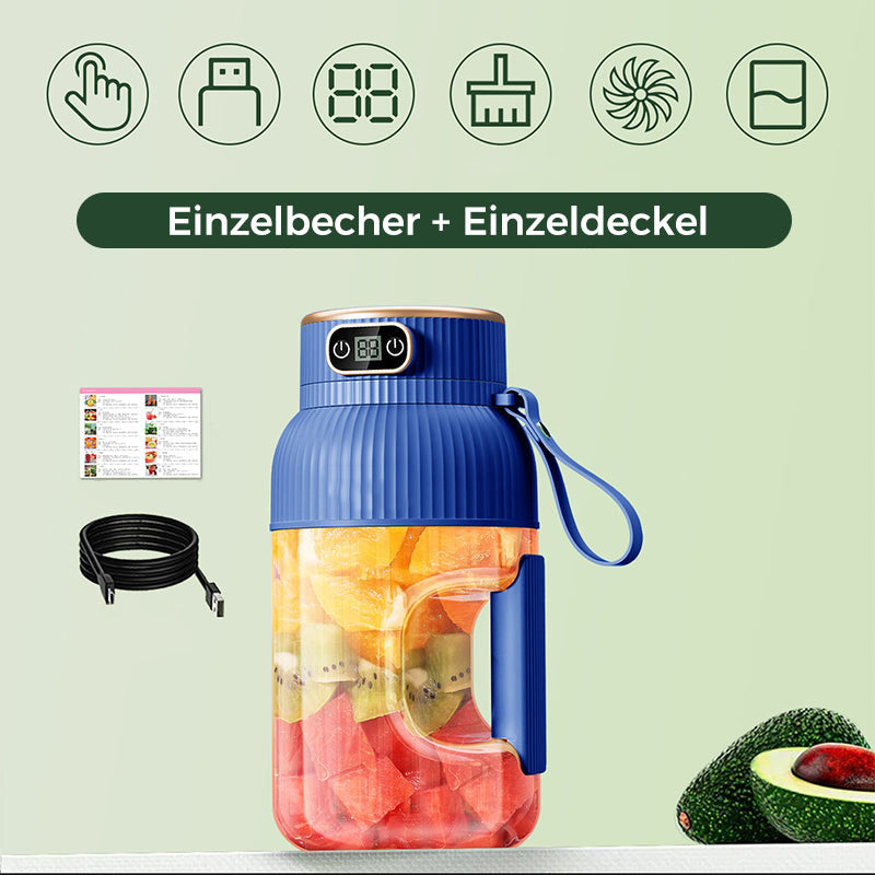 💥💥Sommer Heißer Verkauf ❄️Multifunctional Tragbare Saftpresse Tasse mit Digitalanzeige