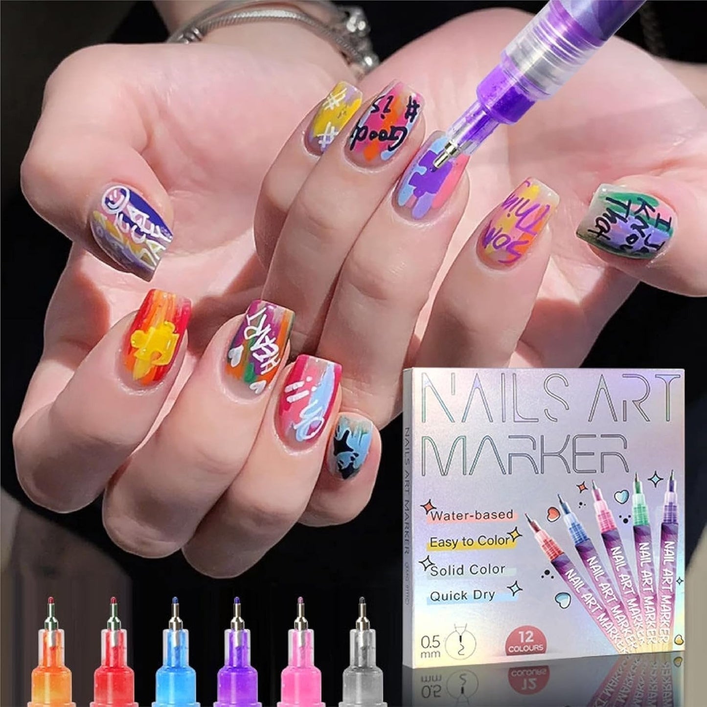 🎁SONDERPREIS DER LETZTEN WOCHE: 9,99 € !!⏳Set mit 12 Stiften für Nail Art🎨💅