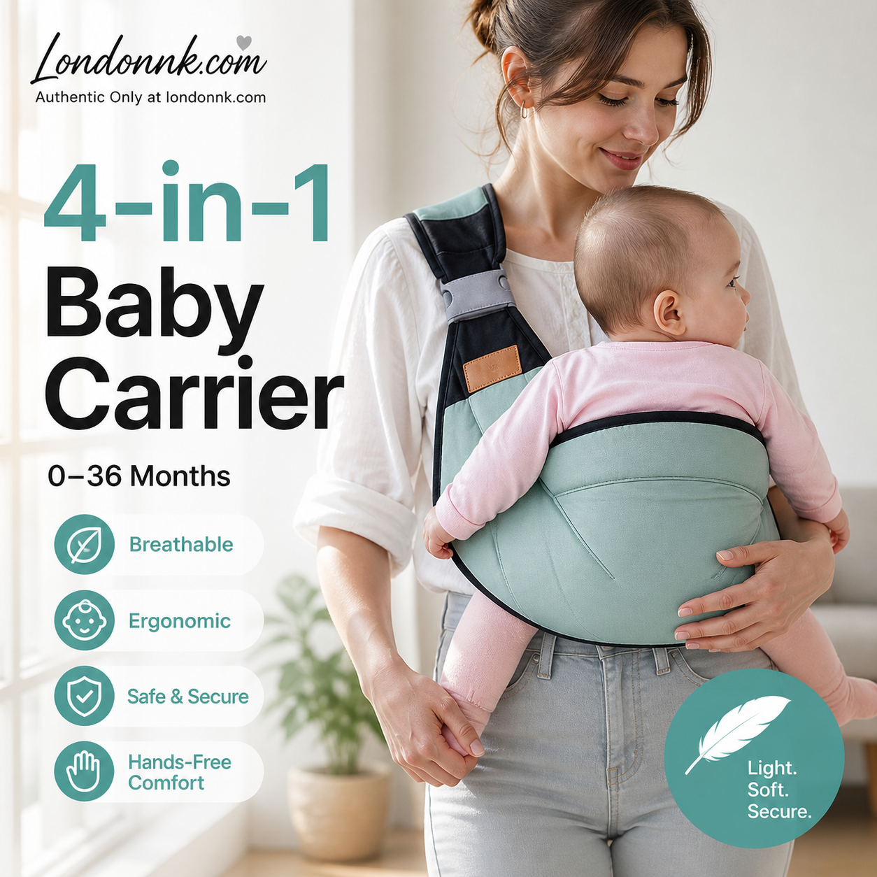🎉 Sonderangebot 2026 – Über 30.000 verkaufte Exemplare! 👶 Atmungsaktive 4-in-1-Babytrage – 0–36 Monate, vorne/hinten/mit Blick nach innen/außen – Komfort für Eltern und Baby, ohne die Hände zu beanspruchen! ✨
