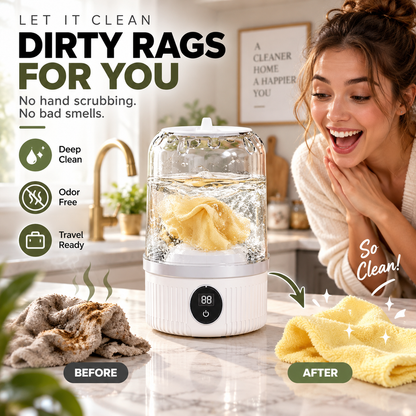Zeitlich begrenztes Sonderangebot: 55 % Rabatt🎁Halten Sie Ihre Hände frei🥰Kabellose Mini-Waschmaschine mit Ladefunktion