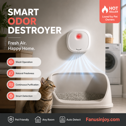 🔥Nur für kurze Zeit 50 % Rabatt! 🌬️Verabschieden Sie sich damit von unangenehmen Gerüchen! Smart Quiet Geruchsentferner für Haustiere