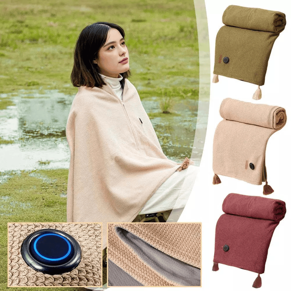 🔥 Weihnachtsangebot – 50 % Rabatt! ❄️ Den ganzen Winter über warm bleiben – tragbarer elektrisch beheizter Schal