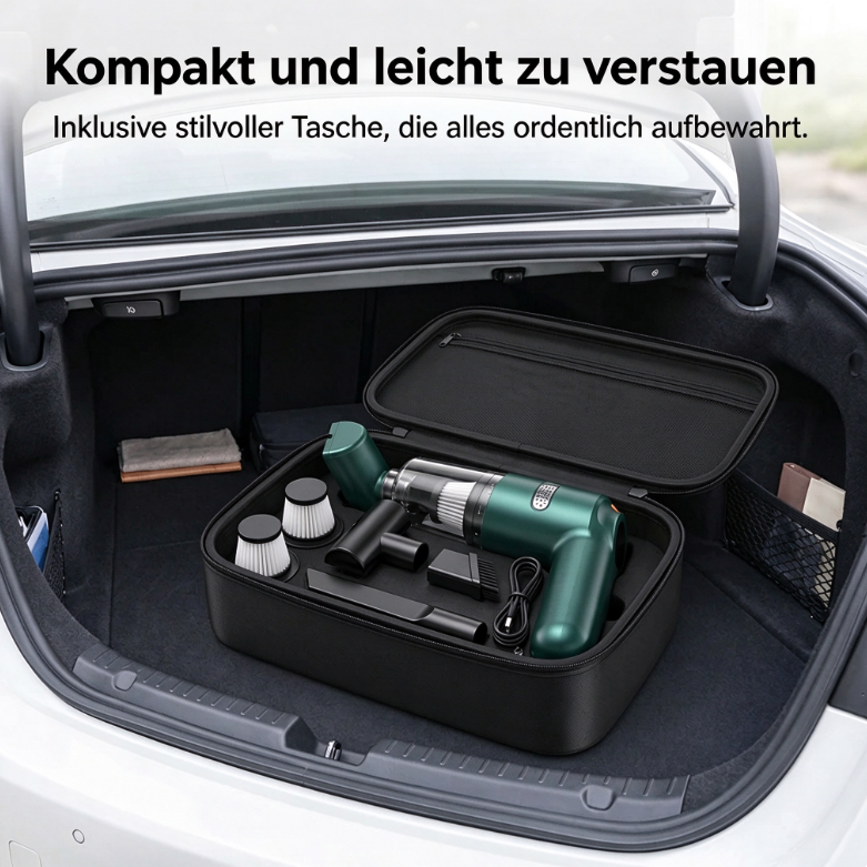 🔥🚗 Leistungsstarkes Akku-Staubsauger-Set für Autos – kabellos, kompakt & praktisch für die schnelle Fahrzeugreinigung ✨