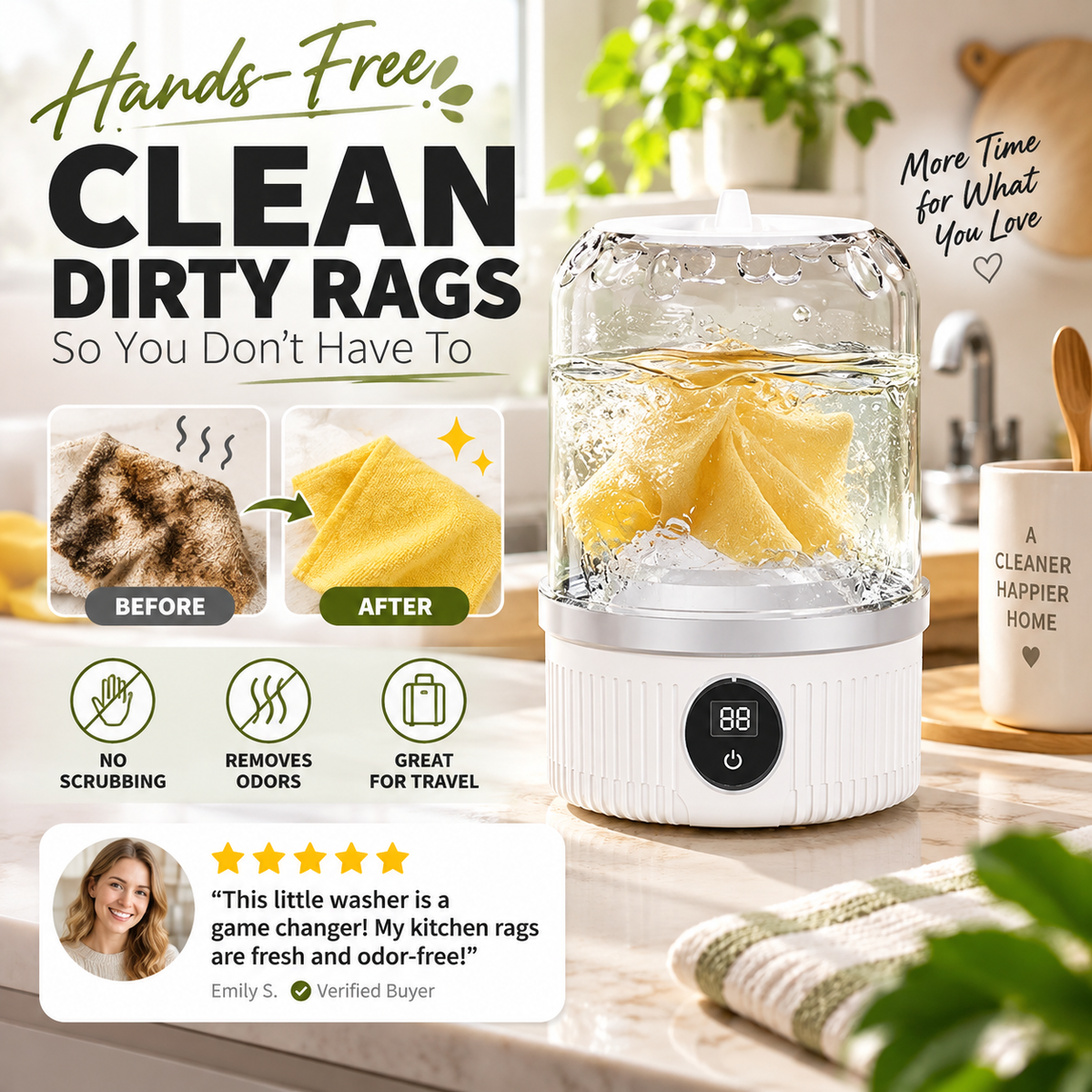 Zeitlich begrenztes Sonderangebot: 55 % Rabatt🎁Halten Sie Ihre Hände frei🥰Kabellose Mini-Waschmaschine mit Ladefunktion