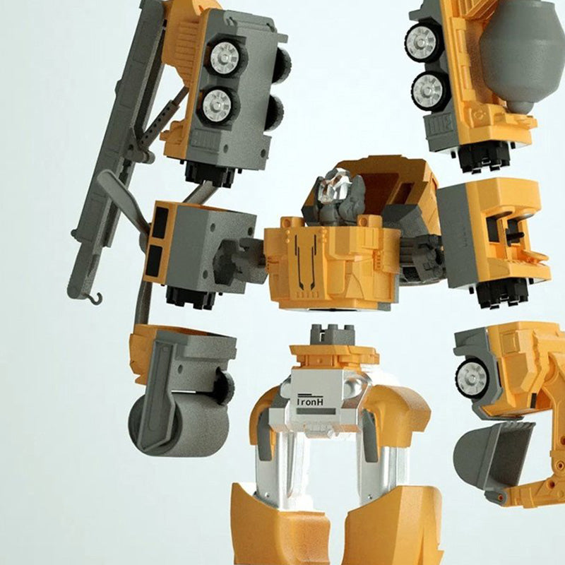 Magnetisches Transformation Technik Auto Zusammengebautes Spielzeug