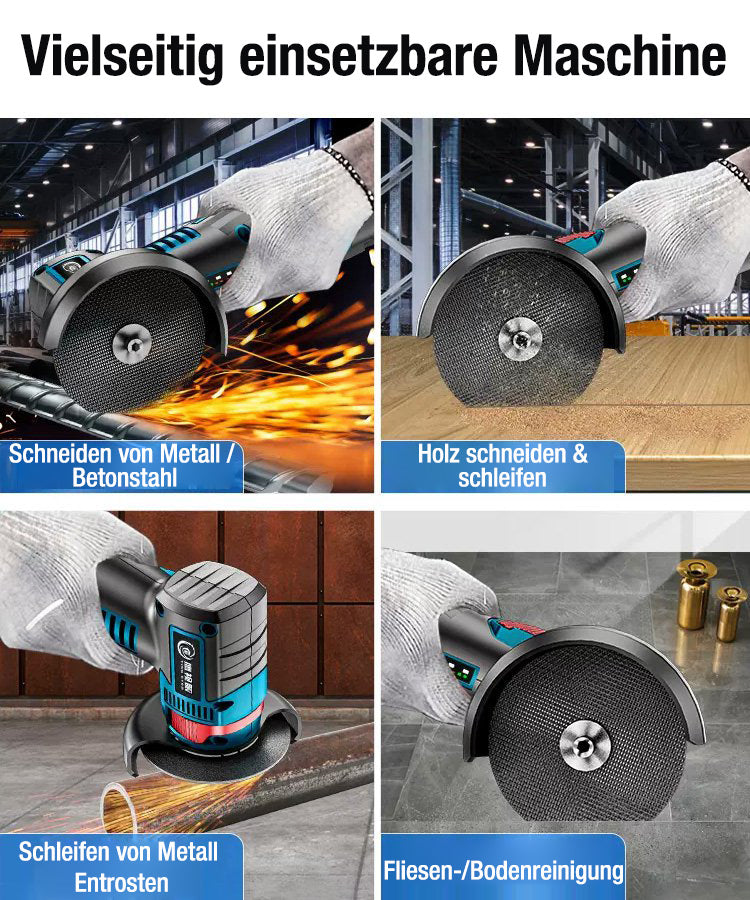 Mini-Winkelschleifer ohne Bürsten