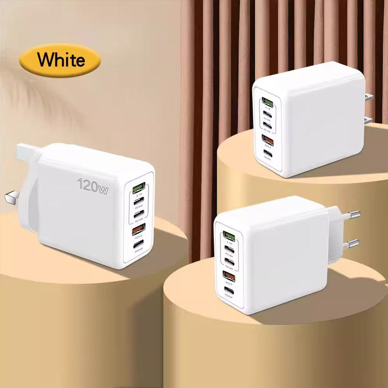 120W Schnell-Ladegerät mit 5 Anschlüssen⚡